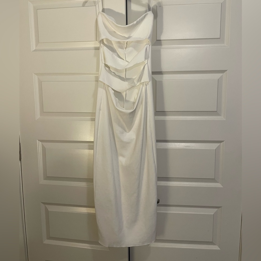 Zara midi cut out dress